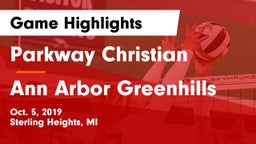 Parkway Christian  vs Ann Arbor Greenhills Game Highlights - Oct. 5, 2019