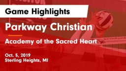 Parkway Christian  vs Academy of the Sacred Heart Game Highlights - Oct. 5, 2019