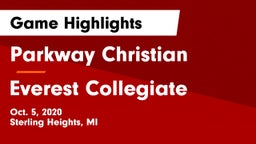 Parkway Christian  vs Everest Collegiate  Game Highlights - Oct. 5, 2020