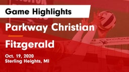 Parkway Christian  vs Fitzgerald  Game Highlights - Oct. 19, 2020