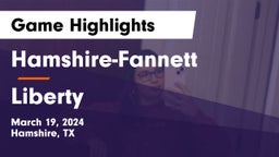 Hamshire-Fannett  vs Liberty  Game Highlights - March 19, 2024