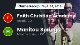 Recap: Faith Christian Academy vs. Manitou Springs  2018