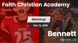 Matchup: Faith Christian vs. Bennett  2018