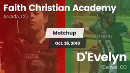Matchup: Faith Christian vs. D'Evelyn  2018