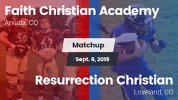 Matchup: Faith Christian vs. Resurrection Christian  2019