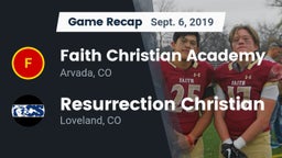 Recap: Faith Christian Academy vs. Resurrection Christian  2019