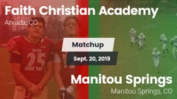 Matchup: Faith Christian vs. Manitou Springs  2019