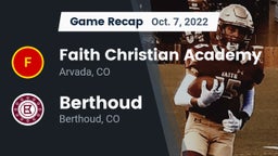 Recap: Faith Christian Academy vs. Berthoud  2022