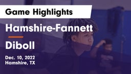 Hamshire-Fannett  vs Diboll  Game Highlights - Dec. 10, 2022