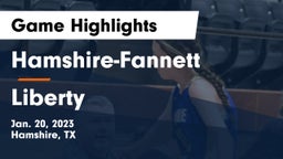 Hamshire-Fannett  vs Liberty Game Highlights - Jan. 20, 2023