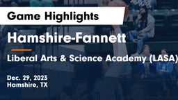 Hamshire-Fannett  vs Liberal Arts & Science Academy (LASA) Game Highlights - Dec. 29, 2023