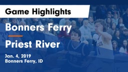 Bonners Ferry  vs Priest River  Game Highlights - Jan. 4, 2019