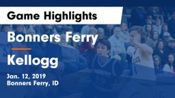 Bonners Ferry  vs Kellogg  Game Highlights - Jan. 12, 2019