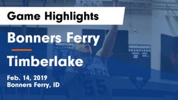 Bonners Ferry  vs Timberlake  Game Highlights - Feb. 14, 2019