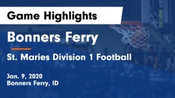 Bonners Ferry  vs St. Maries Division 1 Football Game Highlights - Jan. 9, 2020