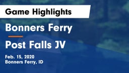 Bonners Ferry  vs Post Falls JV Game Highlights - Feb. 15, 2020
