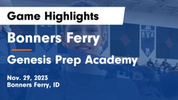 Bonners Ferry  vs Genesis Prep Academy  Game Highlights - Nov. 29, 2023