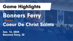 Bonners Ferry  vs Coeur De Christ Saints Game Highlights - Jan. 12, 2024