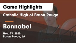 Catholic High of Baton Rouge vs Bonnabel  Game Highlights - Nov. 23, 2020