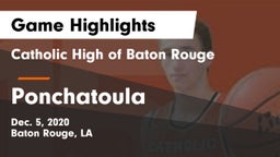 Catholic High of Baton Rouge vs Ponchatoula  Game Highlights - Dec. 5, 2020