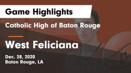 Catholic High of Baton Rouge vs West Feliciana  Game Highlights - Dec. 28, 2020
