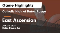 Catholic High of Baton Rouge vs East Ascension  Game Highlights - Jan. 22, 2021