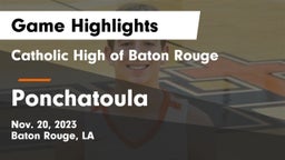 Catholic High of Baton Rouge vs Ponchatoula  Game Highlights - Nov. 20, 2023