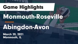Monmouth-Roseville  vs Abingdon-Avon  Game Highlights - March 20, 2021