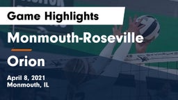 Monmouth-Roseville  vs Orion  Game Highlights - April 8, 2021