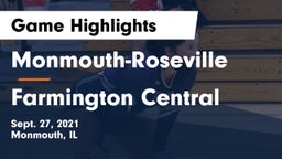 Monmouth-Roseville  vs Farmington Central  Game Highlights - Sept. 27, 2021