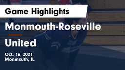Monmouth-Roseville  vs United  Game Highlights - Oct. 16, 2021