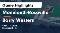 Monmouth-Roseville  vs Barry Western Game Highlights - Sept. 17, 2022