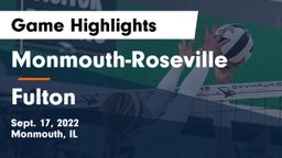 Monmouth-Roseville  vs Fulton  Game Highlights - Sept. 17, 2022