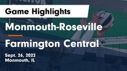 Monmouth-Roseville  vs Farmington Central  Game Highlights - Sept. 26, 2022