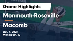 Monmouth-Roseville  vs Macomb  Game Highlights - Oct. 1, 2022