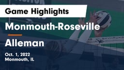 Monmouth-Roseville  vs Alleman  Game Highlights - Oct. 1, 2022