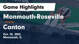 Monmouth-Roseville  vs Canton  Game Highlights - Oct. 25, 2022