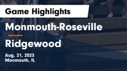Monmouth-Roseville  vs Ridgewood  Game Highlights - Aug. 21, 2023