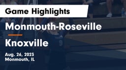 Monmouth-Roseville  vs Knoxville Game Highlights - Aug. 26, 2023