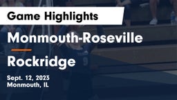 Monmouth-Roseville  vs Rockridge  Game Highlights - Sept. 12, 2023