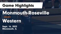Monmouth-Roseville  vs Western  Game Highlights - Sept. 16, 2023