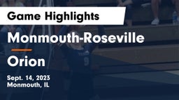 Monmouth-Roseville  vs Orion  Game Highlights - Sept. 14, 2023