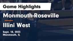 Monmouth-Roseville  vs Illini West  Game Highlights - Sept. 18, 2023