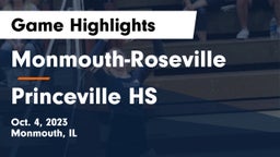 Monmouth-Roseville  vs Princeville HS Game Highlights - Oct. 4, 2023