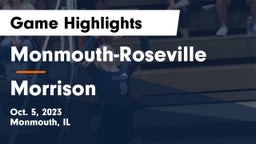 Monmouth-Roseville  vs Morrison  Game Highlights - Oct. 5, 2023