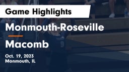 Monmouth-Roseville  vs Macomb  Game Highlights - Oct. 19, 2023