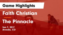 Faith Christian vs The Pinnacle  Game Highlights - Jan 7, 2017