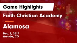 Faith Christian Academy vs Alamosa  Game Highlights - Dec. 8, 2017