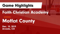 Faith Christian Academy vs Moffat County  Game Highlights - Dec. 15, 2019