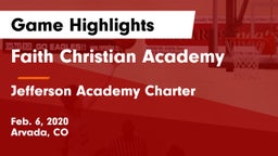 Faith Christian Academy vs Jefferson Academy Charter  Game Highlights - Feb. 6, 2020